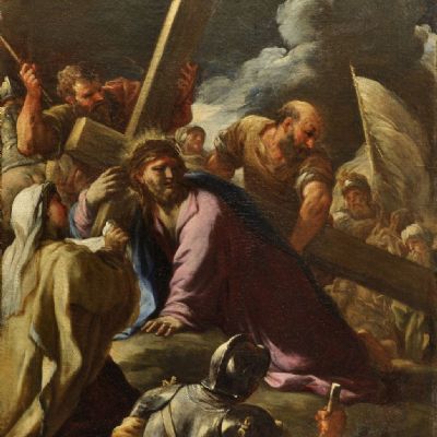 L'andata di Cristo al calvario, con la Veronica