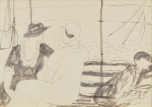 Conversazione su battello, 1934 circa