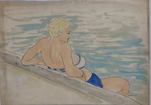 Bagnante, 1935 ca
