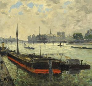 Pont St Michel - Pont St Nicolas, Paris, 1880 circa