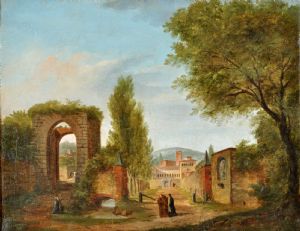 Vedute con architetture di fantasia