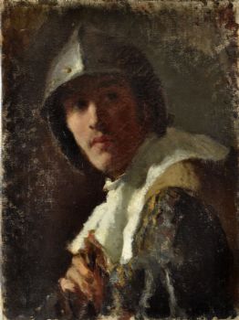 Testa di guerriero, studio, 1878