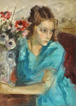 Ragazza con fiori, 1947 