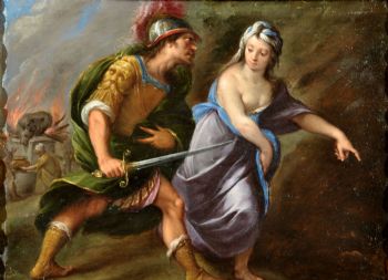 La Sibilla Cumana indica ad Enea la via per gli Inferi