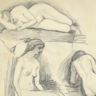 Studi di nudo, 1925 circa