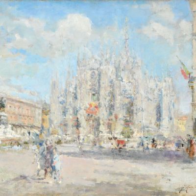 Milano, il Duomo, 1942